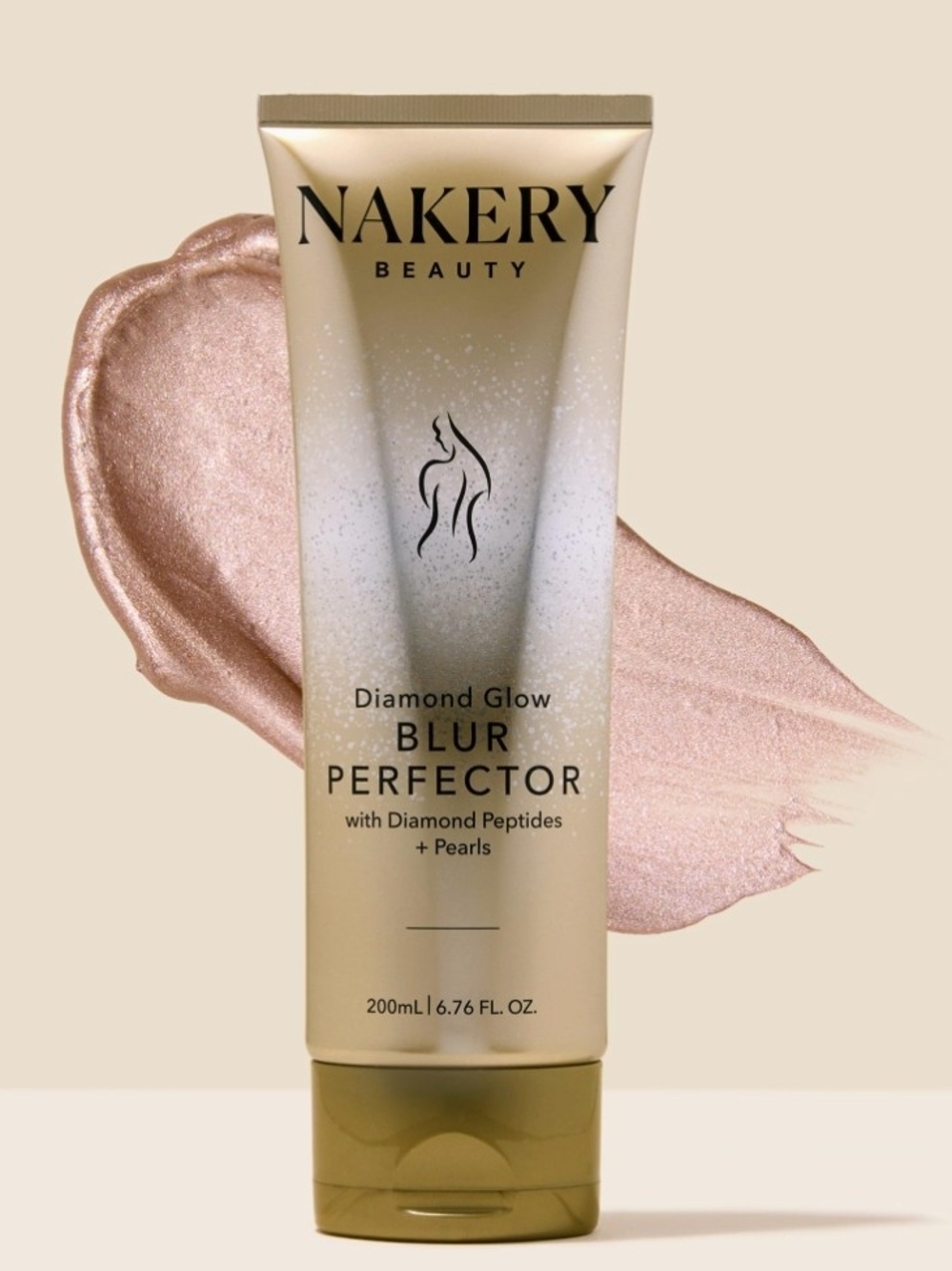 Nakery Beauty Rose Gold Diamond Glow Blur Perfector Highlighter